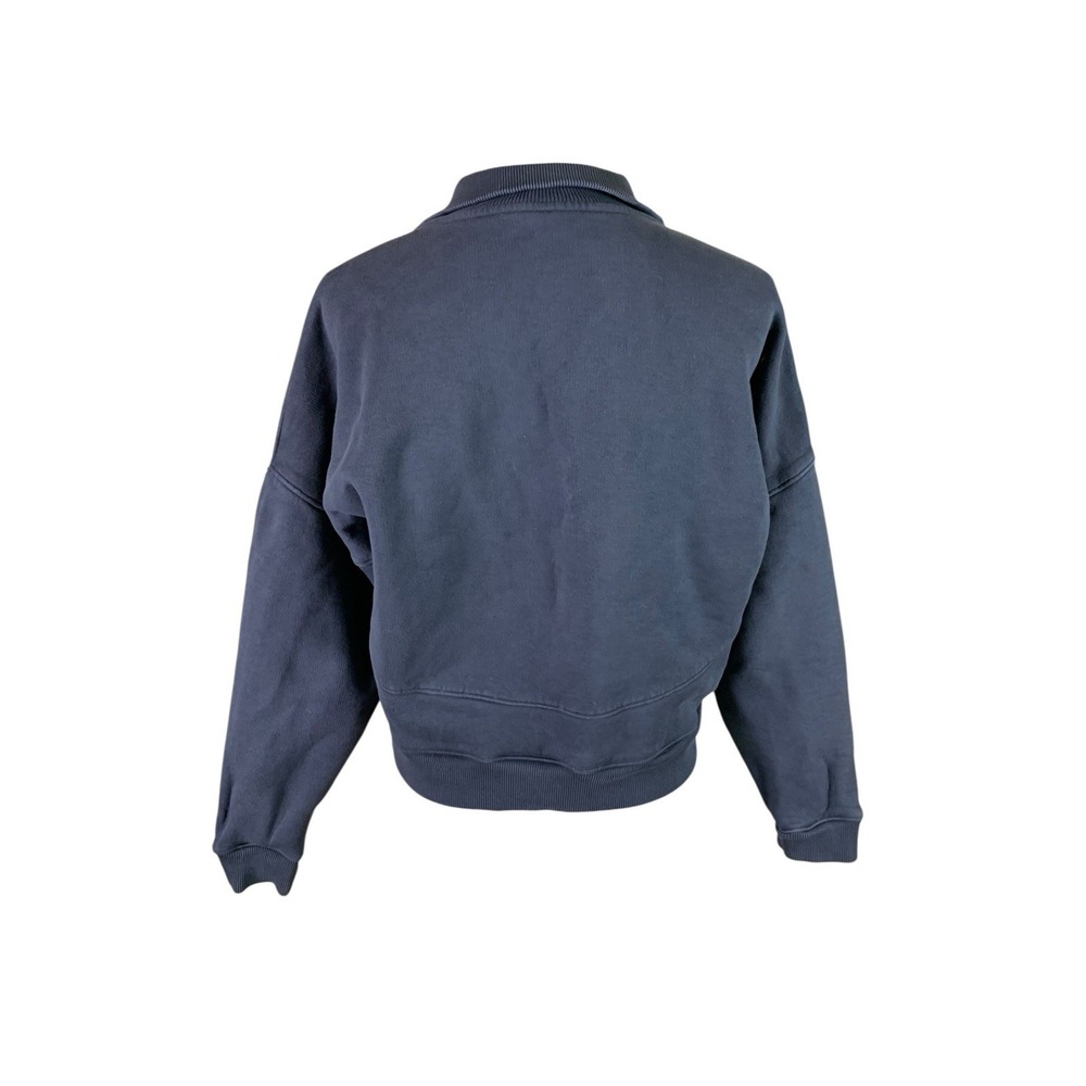 Outdoor Voices Charcoal Gray Quarter Zip Oversized Pullover Sweatshirt Small - Picture 3 of 5